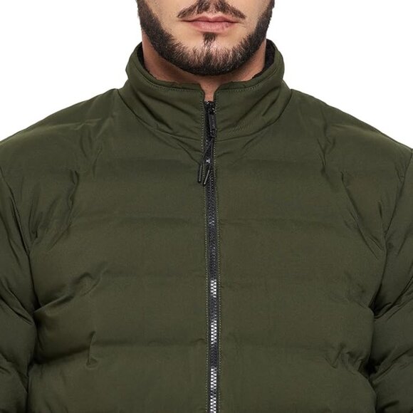 OKANE Men's Olive Green Lightweight Puffer Jacket Size XL - Picture 6 of 7